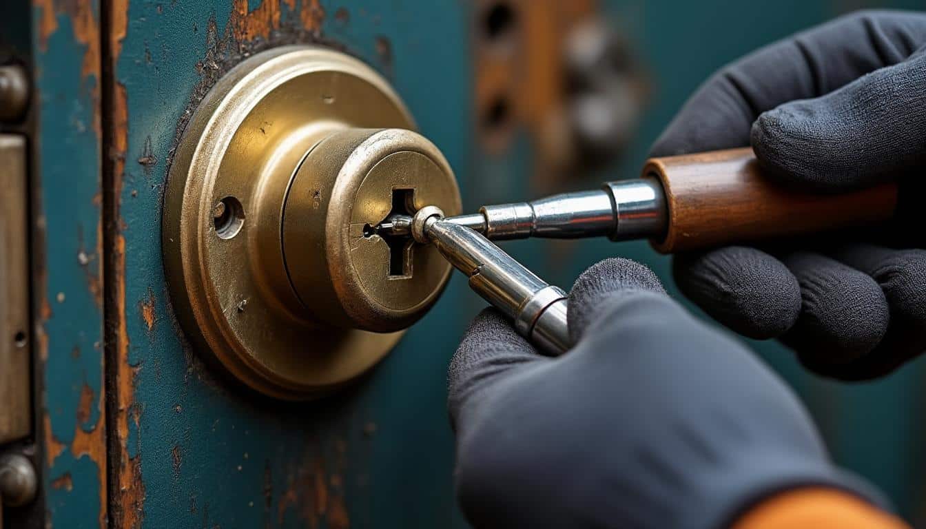 service rapide et professionnel de serrurier pour extraire une clé cassée dans le barillet et assurer la réparation de votre serrure.