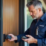découvrez comment un serrurier dépannage utilise une radio pour ouvrir une porte rapidement et sans dégâts, une méthode innovante et efficace.
